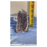 Corner Geode Amethyst Crystal 4"