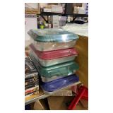 4 Metal Nordic Ware Storage & Bake Pans 2- 9"x9"& 4 Metal Nordic Ware Storage & Bake Pans 2- 9"x9"&