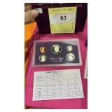 1986 US Proof Coin Set  5 Coins  S Mint