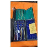 2 Cases Vintage Drafting Tools 1 is Dietzgen 2 Cases Vintage Drafting Tools 1 is Dietzgen
