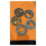 5 Pewter Potpourri Tops /Lids 5 Pewter Potpourri Tops /Lids
