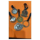 6 Assorted Golf Bag Tags 6 Assorted Golf Bag Tags