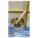 Singing Bowl w/ Wood Puja Stick Singing Bowl w/ Wood Puja Stick
