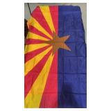 Flag Gold Star Blue Base & Radiant Yellow & Red Flag Gold Star Blue Base & Radiant Yellow & Red