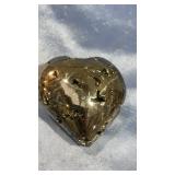 Iron Pyrite Heart 2 1/2" Wide Iron Pyrite Heart 2 1/2" Wide