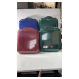 4 Metal Nordic Ware Storage & Bake Pans 2- 9"x9"& 4 Metal Nordic Ware Storage & Bake Pans 2- 9"x9"&
