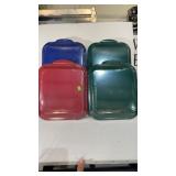4 Metal Nordic Ware Storage & Bake Pans 2- 9"x9"& 4 Metal Nordic Ware Storage & Bake Pans 2- 9"x9"&