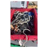 Miscellaneous bin of rope Miscellaneous bin of rope