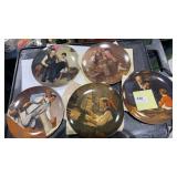 5 Norman Rockwell Collector Plates all w/ COA 5 Norman Rockwell Collector Plates all w/ COA