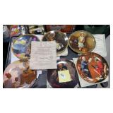 6 Normal Rockwell Collector Plates 5 COA 6 Normal Rockwell Collector Plates 5 COA