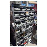 Rack and contents Parts bins Rack and contents Parts bins