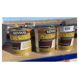 3 Minwax poly shades stains