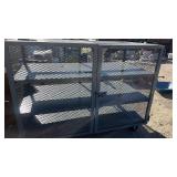 Commercial Metal screened in storage cabinet Commercial Metal screened in storage cabinet