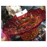 Amberlina Moon and Stars Pedestal Bowl