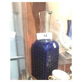 Cobalt Blue decanter From Poland Hand Made