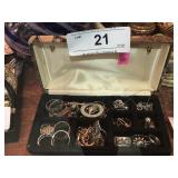 Jewelry Box W/Sterling Jewelry
