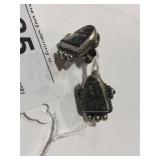 Sterling Silver Abalone Old Fashion Earrings