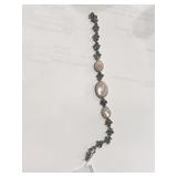 Pink Sterling Silver Bracelet