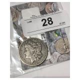 1901 O Morgan Silver Dollar