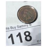 1907 Indian Head One Cent Coin good Condition