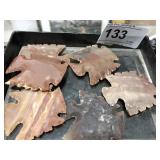 6 Thunderbird Agate Points      Riker not Included