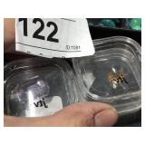 2 Cut Gem Stones Topaz & Amethyst