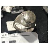 Sterling Poison Ring sz 5.75