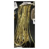 12 Gold Toned Chains
