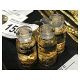 4 Vials of 24k Gold Leaf Foil