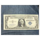 1957 Crisp Silver Certificate $1 One Dollar Note
