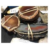 Thin Slices of Geode - Polished and Some w/