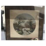 Key Box w/ Picture and 4 Hooks