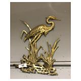 Brass Crane Decor