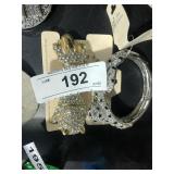 Rhinestone Gold & Silver Toned Leopard Bracelets