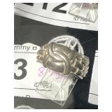 Sterling Basketweave Ring  sz 8.25