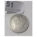 1887 P Morgan Silver $1 Dollar Coin