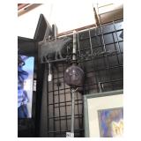 Weathervane w/ Cow & Purple Ball