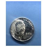 .999 1 oz Silver Strike, 2013 Buffalo Nickel Motif