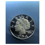 .999 1 oz Silver Strike, USA 2003 Liberty Dollar