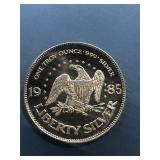 .999 1 oz Silver Strike, 1985 Eagle Motif/ Liberty