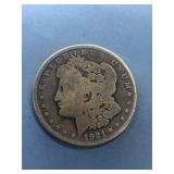 1921 S  Morgan Silver $1 Dollar Coin