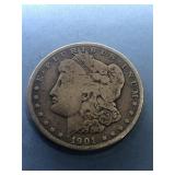 1901 O  Morgan Silver $1 Dollar Coin
