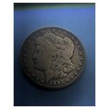 1887 O  Morgan Silver $1 Dollar Coin