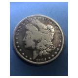 1884 P  Morgan Silver $1 Dollar Coin