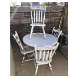 White Kitchen Vintage Table and Chairs.