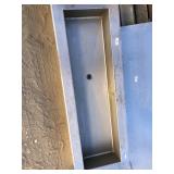 Stainless Steel Ice Sink With Drain At Bottom