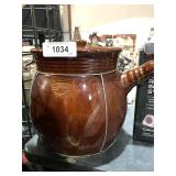 Ceramic Bean Pot with Lid