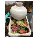 basket of Grapes, Vase