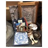 Pewter Forms & Wedgewood Plate
