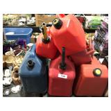 6 Misc Gas Cans